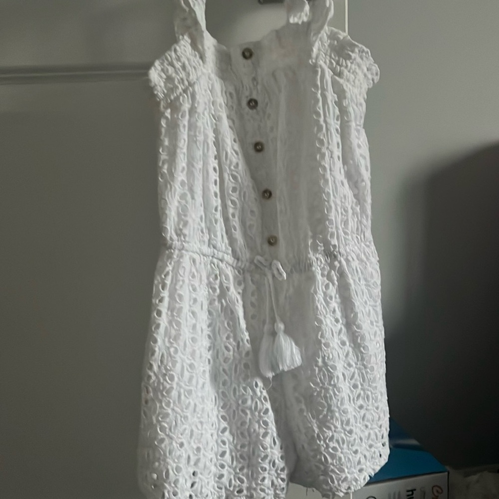 cute girls white romper
